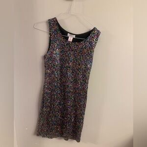 Candie’s Rainbow Sequin Mini Dress Size M Y2K Party Club NYE